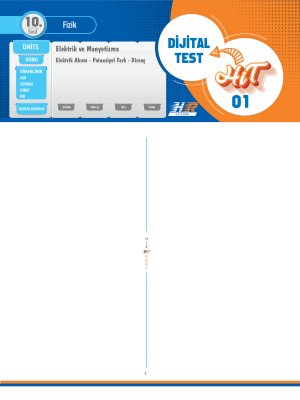 10. Sınıf Fizik DİJİTAL TEST - HIZ VE RENK - - 2024-25
