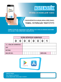 TYT MATEMATİK - 10LU DENEME - TANIM YAYINLARI