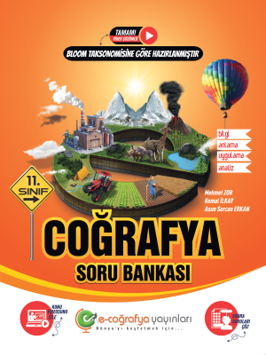 11. Sınıf Coğrafya Soru Bankası - E-Coğrafya Yayınları