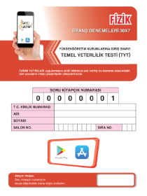 TYT FİZİK - 30LU DENEME - TANIM YAYINLARI