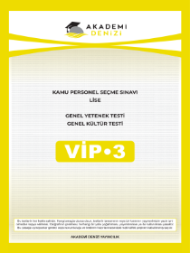 KPSS - KURUMSAL LİSE VİP DENEME 3 - AKADEMİDENİZİ 