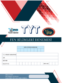 TYT Fen Bilimleri Deneme - YAYIN DENİZİ - 2022