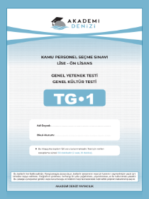 KPSS - GYGK - LİSE TG DENEME 1 - AKADEMİDENİZİ