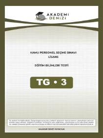 KPSS - EĞİTİM BİLİMLERİ TG DENEME 3 - AKADEMİDENİZİ