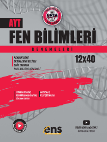 ENS AYT FEN BİLİMLERİ 12X40 DENEME