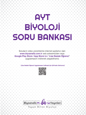 BİYOANALİZ AYT BİYOLOJİ SORU BANKASI
