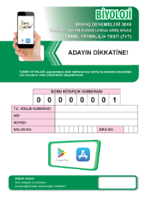 TYT BİYOLOJİ - 30LU DENEME - TANIM YAYINLARI