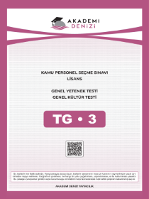 KPSS - GYGK LİSANS TG DENEME 3 - AKADEMİDENİZİ